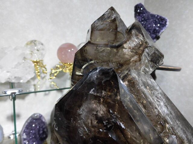 【送料無料】【高品質】14kg 特大ブラジル産ジャカレー水晶（アリゲータークオーツ）　no.6