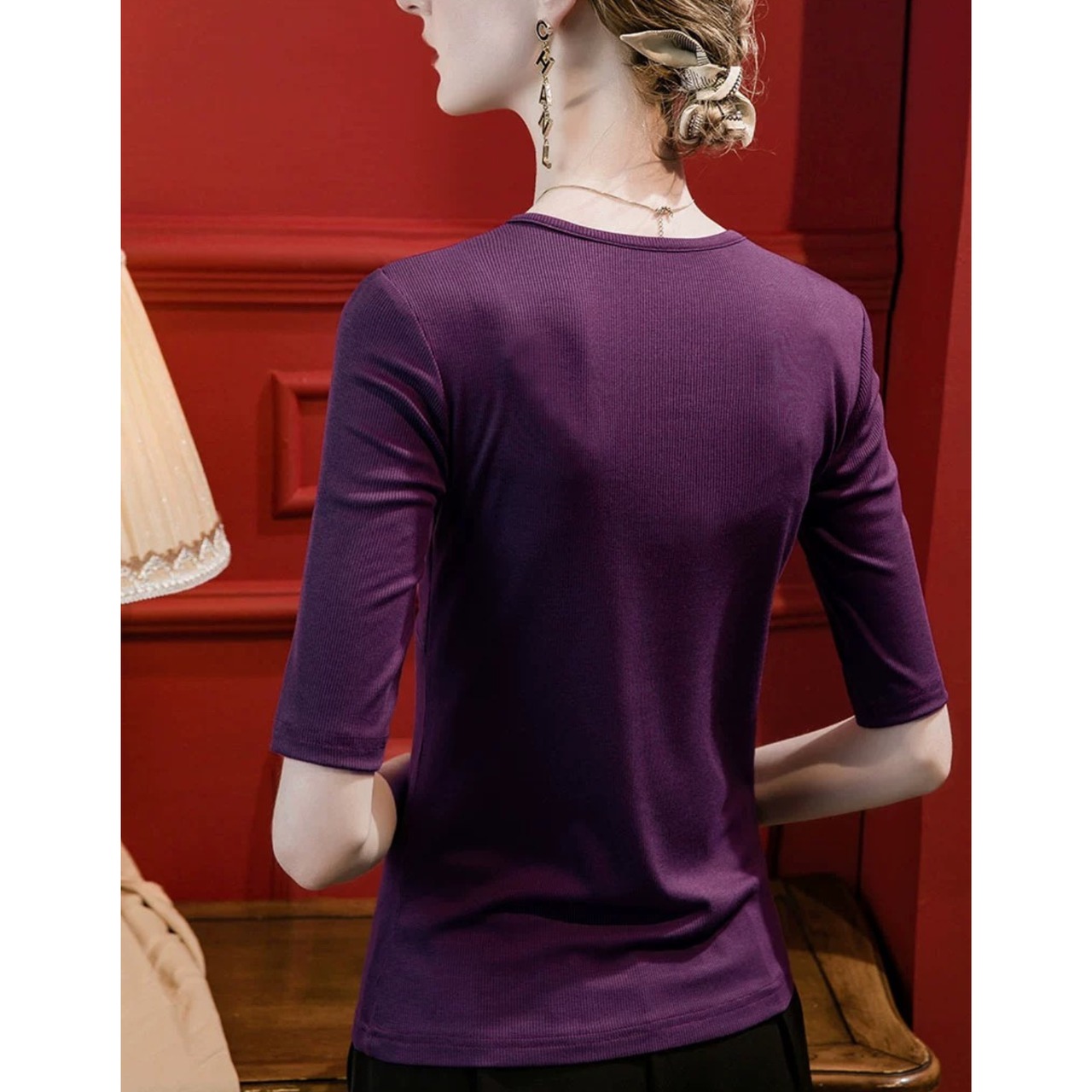 グラティチュード・スピリット　VネッククロスTシャツ　M23888