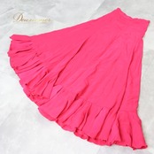 フラメンコ 衣装 ファルダ スカート ピンク系 モリーナ MOLINA 無地 ボランテ フリル ダンス パーティ ペチコート レッスン 練習 フラメンコ スカート フリルスカート ピンク フラメンコ衣装 ダンス衣装 ボランテ衣装 レッスン用 ダンスレッスン かわいい衣装 パーティ用 衣装 ダンスパーティ ステージ衣装