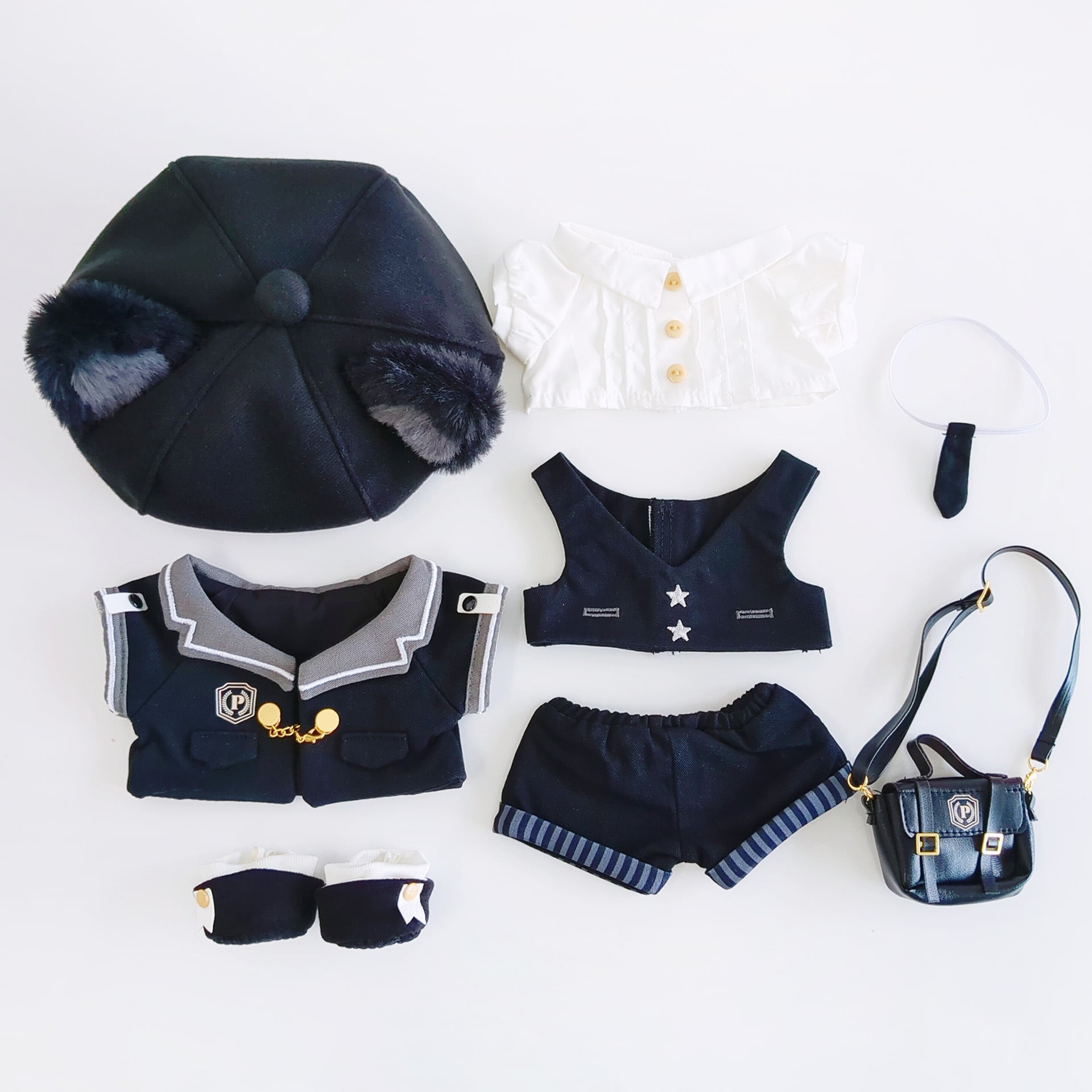 2P-1200【20cm】ドッグスクールの制服 | Little Closet │ ぬい服