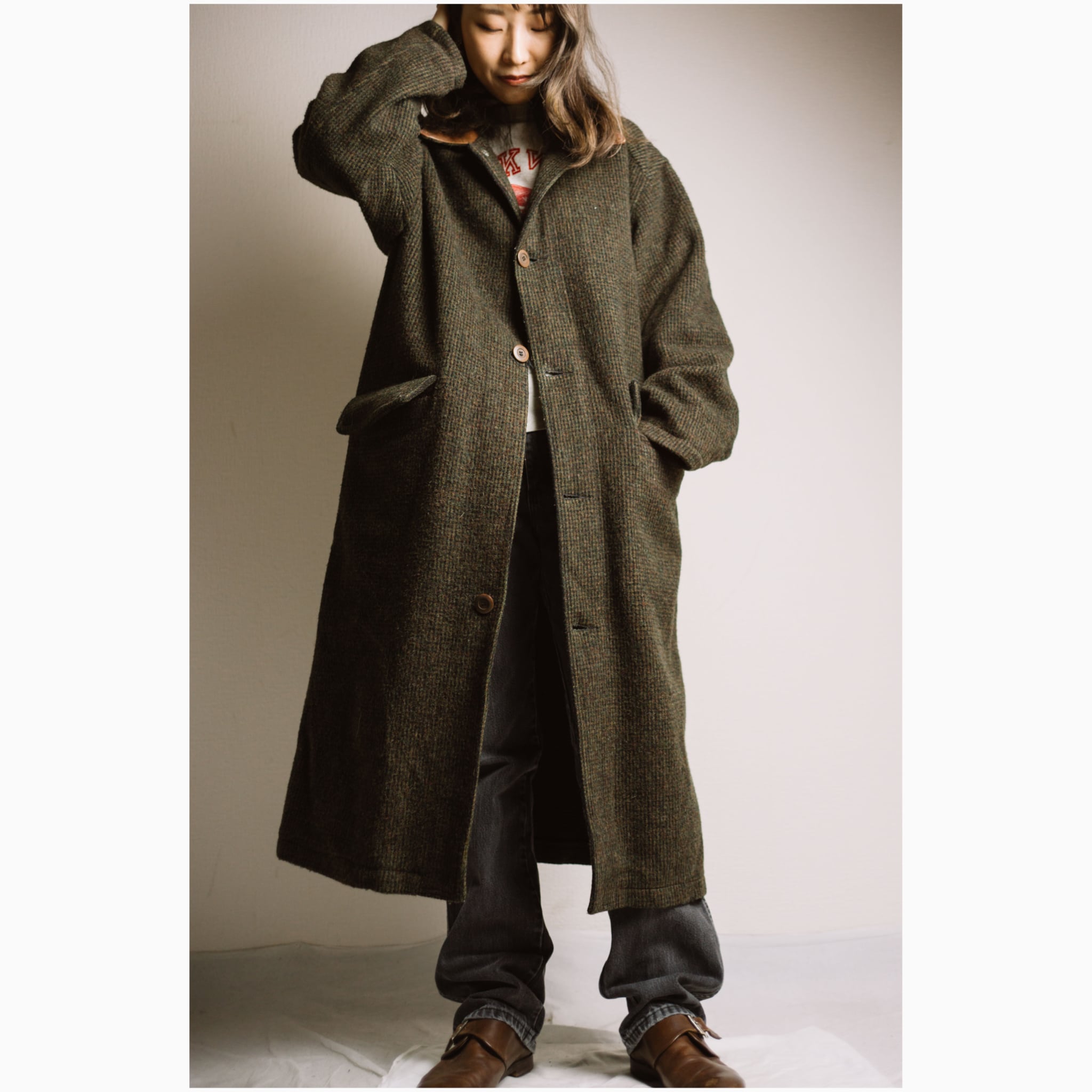 1980's~90's Eddie Bauer 'Tweed & Leather 1980's~90's Eddie Bauer 'Tweed & Leather