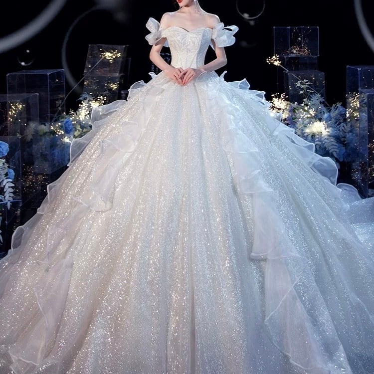 プリンセスライン ウェディングドレス p_dress010