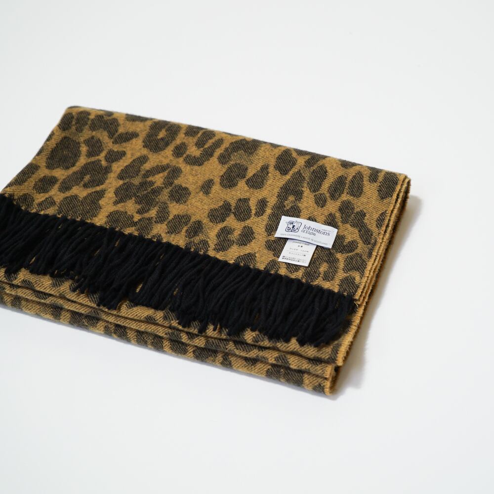 Johnstons カシミヤ大判ストール THE PARK 10周年 Leopard Johnstons カシミヤ大判ストール THE PARK 10周年 Leopard