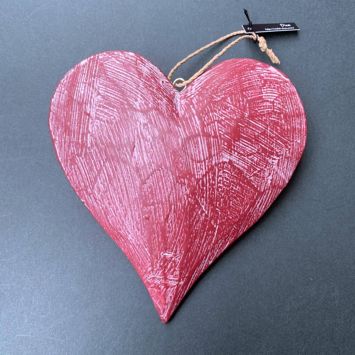 再入荷〉オーナメントかすれ色ハート | Dua-アクセサリーパーツショップ