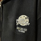 90s USA製 PLANET HOLLYWOOD / ウール×レザー スタジャン / ブラック / SOUTH COAST PLAZA 刺繍