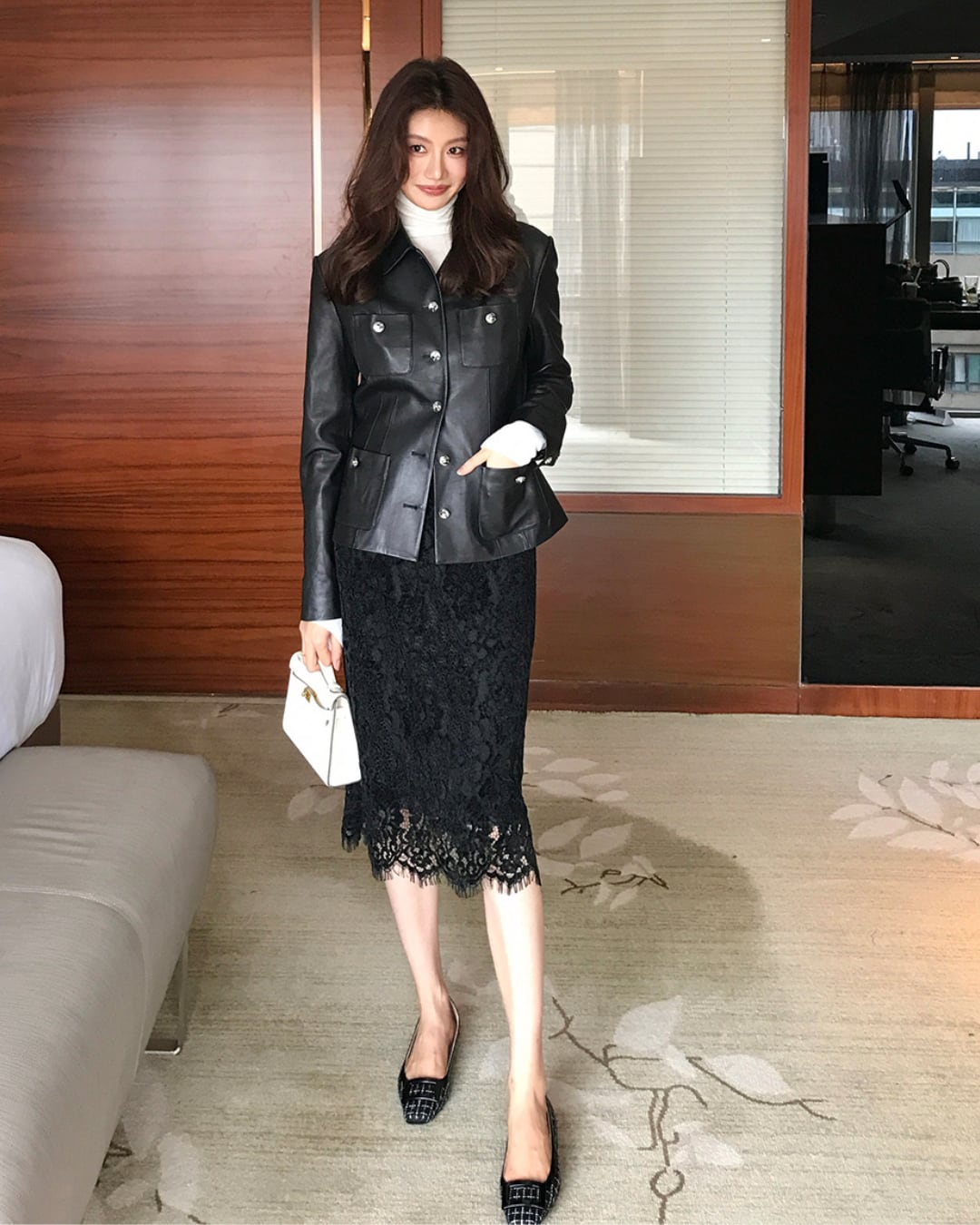 レーススリムスカート A25197