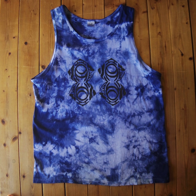 TKHOME FACTORY "88 LOGO" TANK TOP (Uneven dyeing) XL #Navy"