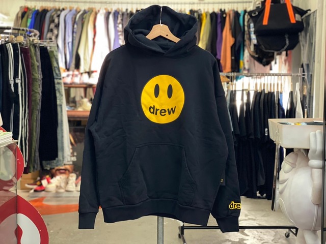 drew house MASCOT HOODIE BLACK SMALL 85KH8083