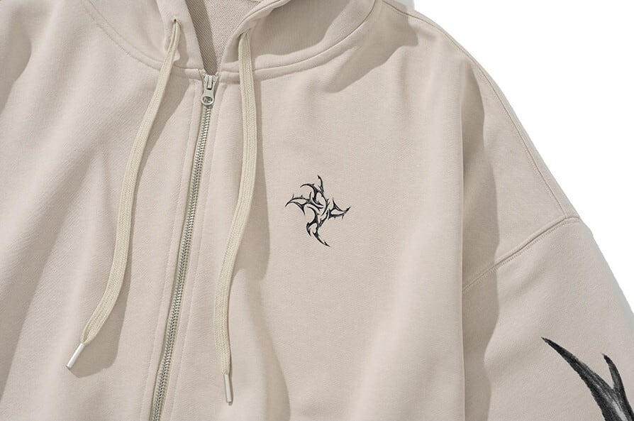 ☆NMIXX ソリュン 着用！！【NOT4NERD】Dagger Tribal Logo Hood