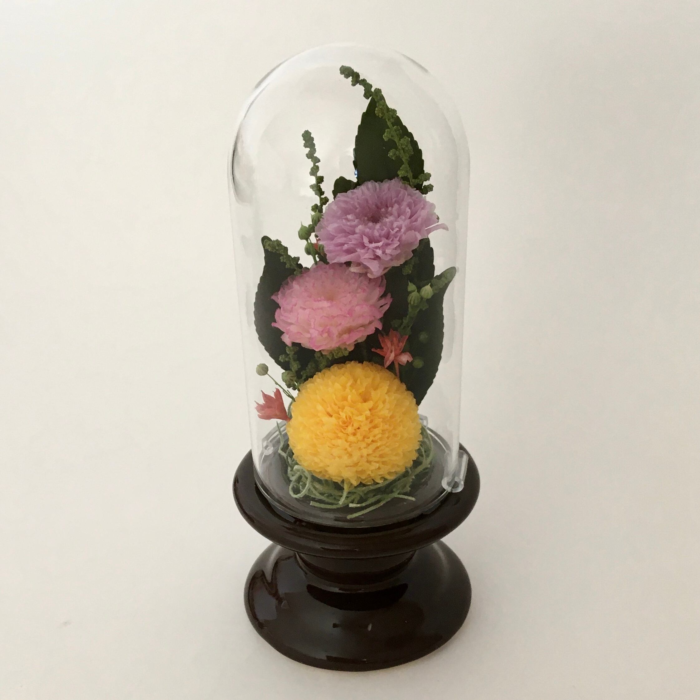期間限定30%OFF! 仏花・お供え】プリザーブド仏花 小菊 ガラスドーム入り その他