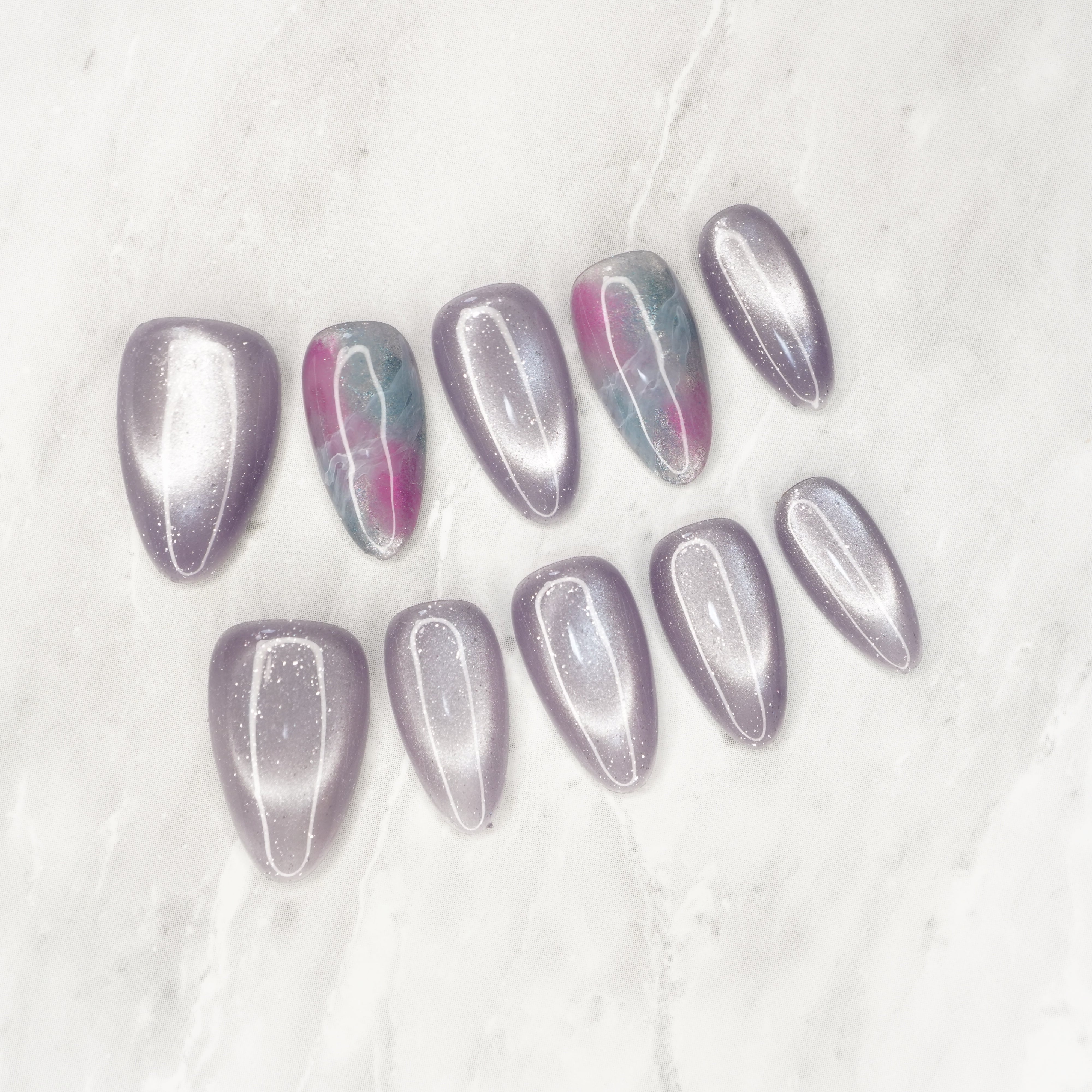 #571 15本チップ/XY140 繰り返し使えるネイルチップ