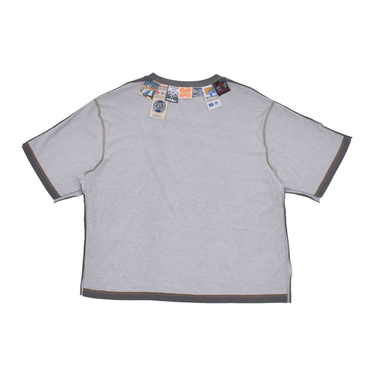 【WE11DONE】CHARCOAL INSIDE-OUT T-SHIRT - 2