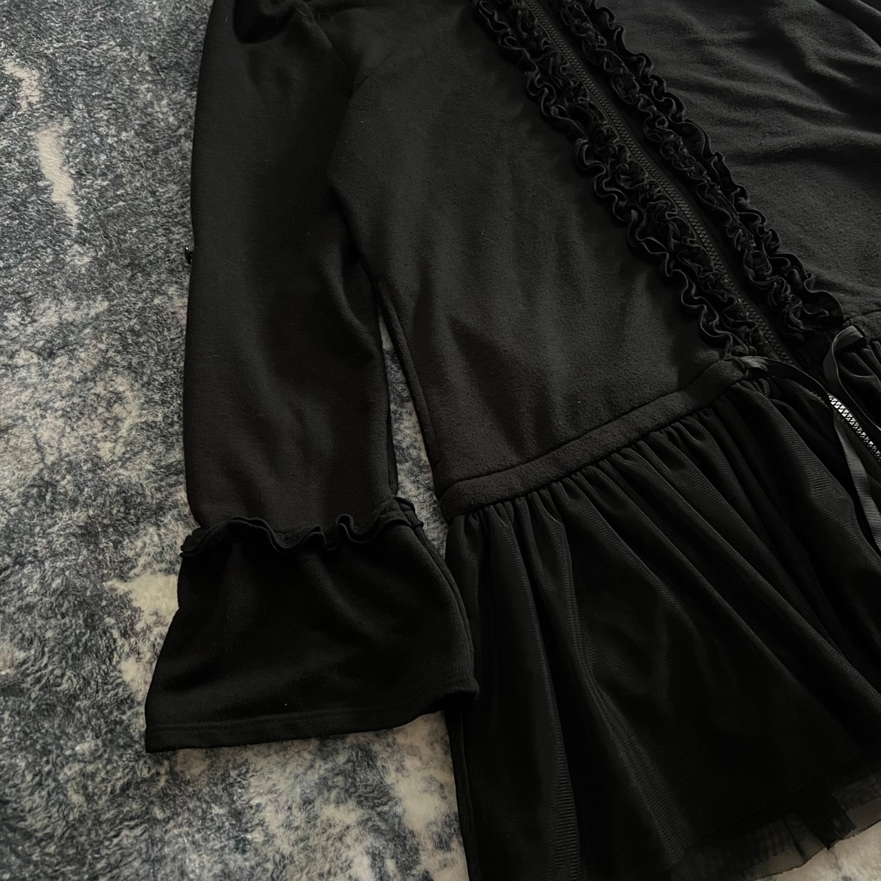 "UNKNOWN" Fril Zip Hoodie