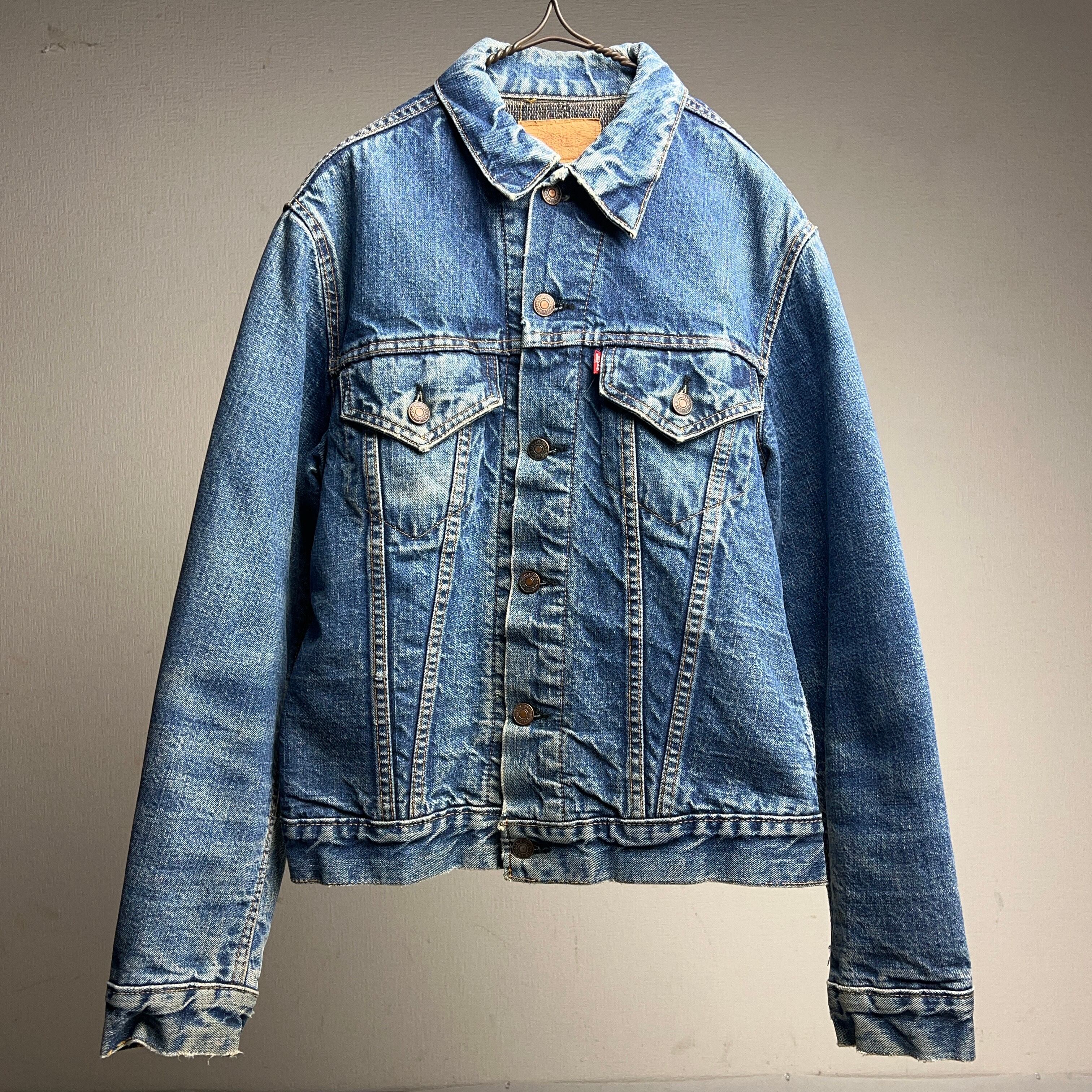 60's~70's LEVI'S 70505-0317 Blanket Lined BIG E Denim Jacket 60
