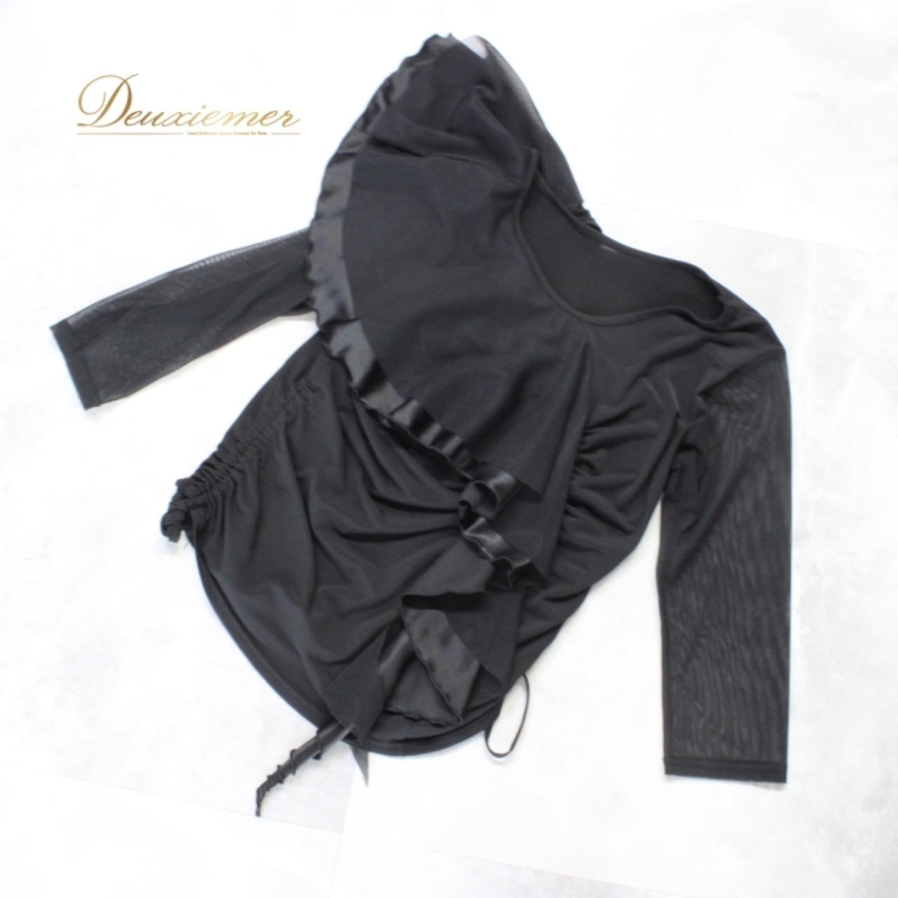 社交ダンス 衣装 スタンダード トップス レッスンウェア レディース Roger 黒 レース 長袖 ブラック系 無地 フォーマル 練習着 上品 オシャレ 高級感 着心地抜群 ストレッチ 大人 女性用 首元デザイン ルーズフィット 落ち着いた色合い ダンス用 トップス 半袖 結婚式 披露宴 パーティー プロ用 トレーニング 設計 シンプル スタイリッシュ ビジネスカジュアル 仕立て上げ シーン多様