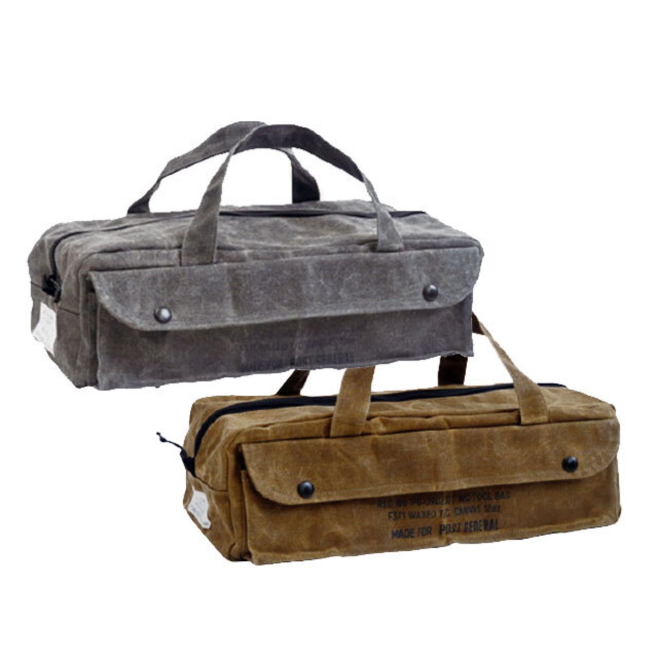 POST GENERAL ポストジェネラル WAXED CANVAS TOOL BAG BOXY ワックスドキャンバス ツールバッグ ボクシー 全2色