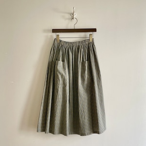 C21793 Dobby Check Pocket Skirt