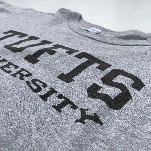 80's Champion チャンピオン Tシャツ 染み込みプリント 霜降り グレー