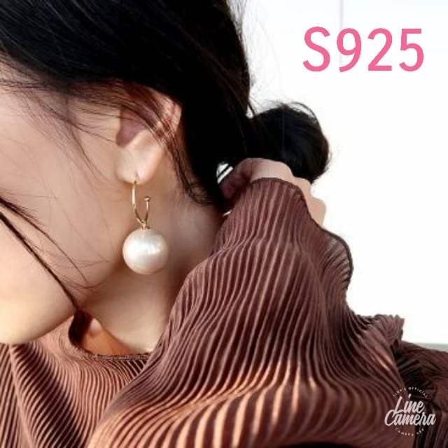 82%OFF!】 美品 豪華 大粒 パール 真珠 ゴールド ピアス re