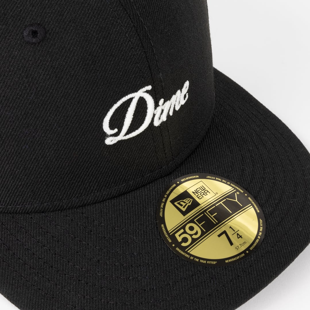 DIME / Cursive New Era Cap - Black | GOOD TIMES