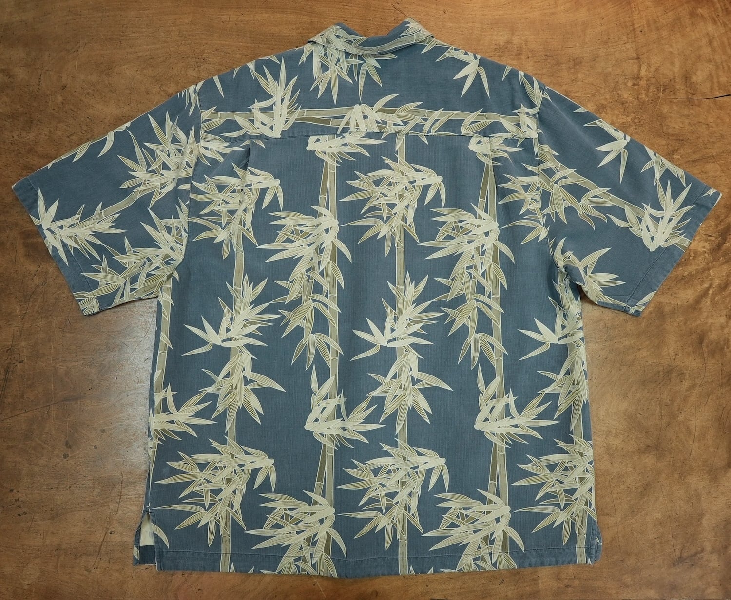 YaMa　SHIPS アロハシャツ M ホワイト/グリーン SHIPS アロハシャツ M ホワイト/グリーン