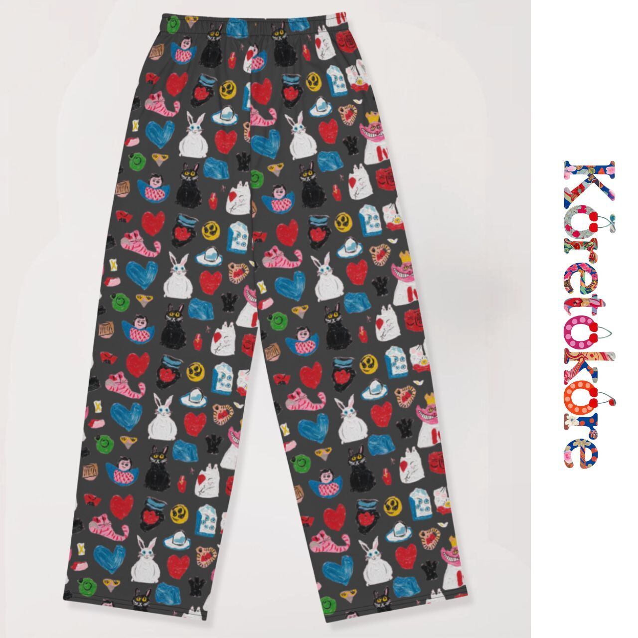 Wonderland Mosaic wide pants A1022