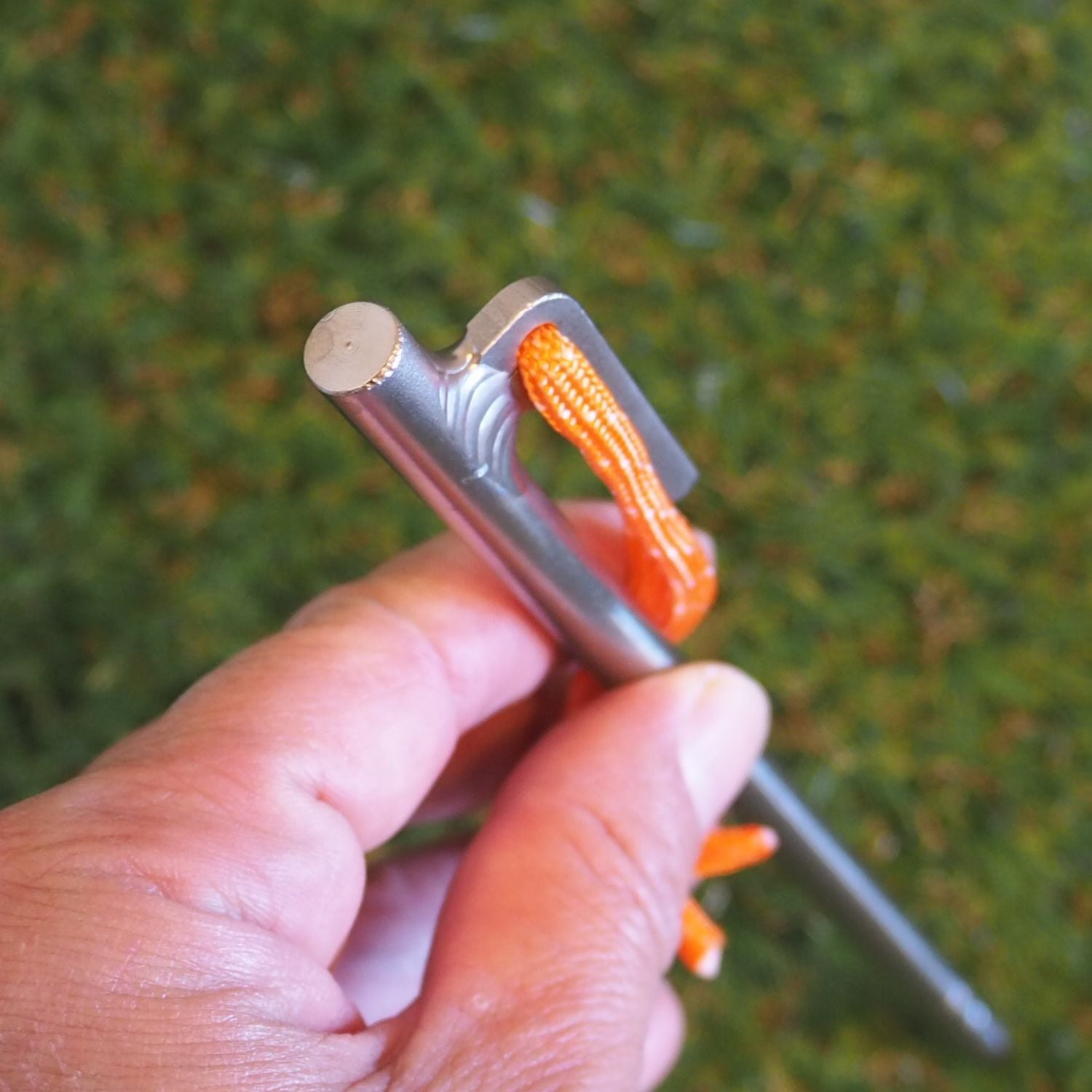 ノーブランド 最強ペグ 高強度チタンペグ 24㎝ 4本セット ペグ キャンプ用品 キャンプギア