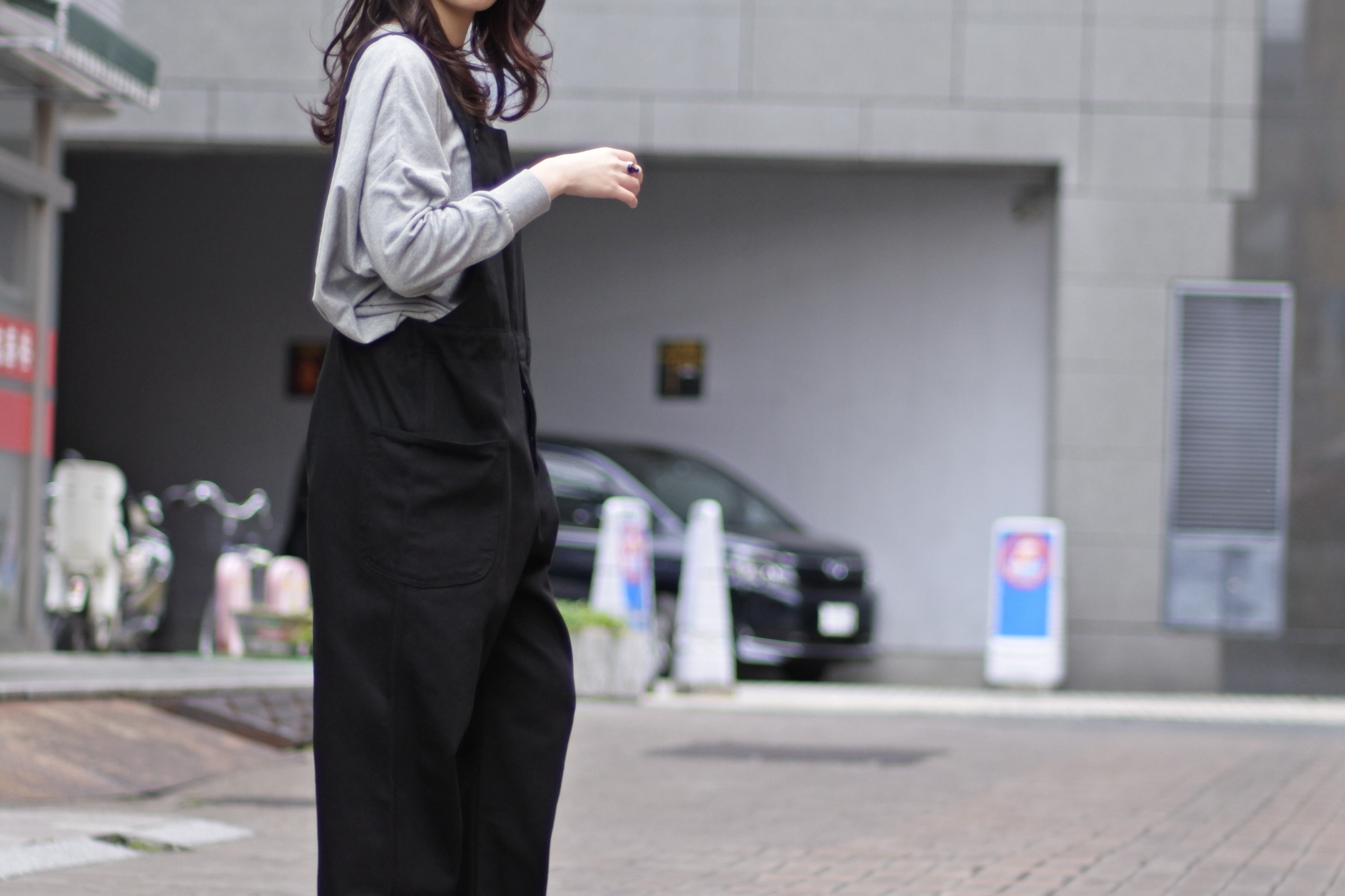 HATSKI】Denim Overall Katuragi Black | theater(シアター)