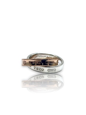 Tiffany&Co. インターロッキング 2蓮 ルベドメタル SV925×メタル