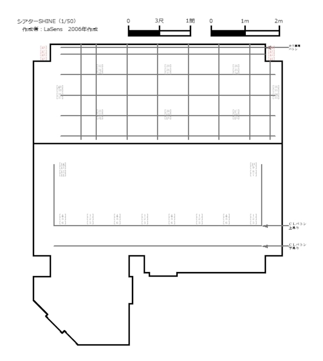 劇場図面2D版 シアターSHINE