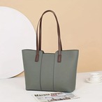 大容量バック レディース ４色 グレー 緑 トートバック かわいい 仕事カバン エレガント 無地 ポケット付