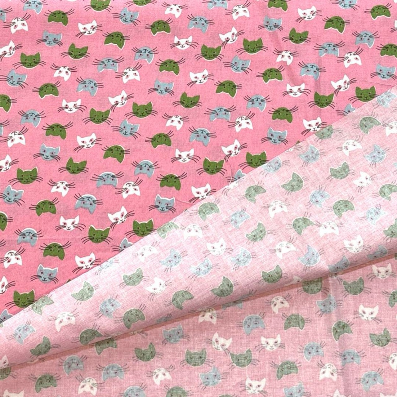 Cdr479-2◆1m◆SM◆綿100%シャーティング生地◆ネコ柄