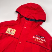 希少 レア HONDA ホンダ DANBIRD / オンワード樫山 レーシング ナイロン マウンテンパーカー ジャケット /アウター レッド系 背面ワッペン