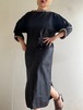80-90s "GEOFFREY BEENE" Vintage Puff Piping Design Dress