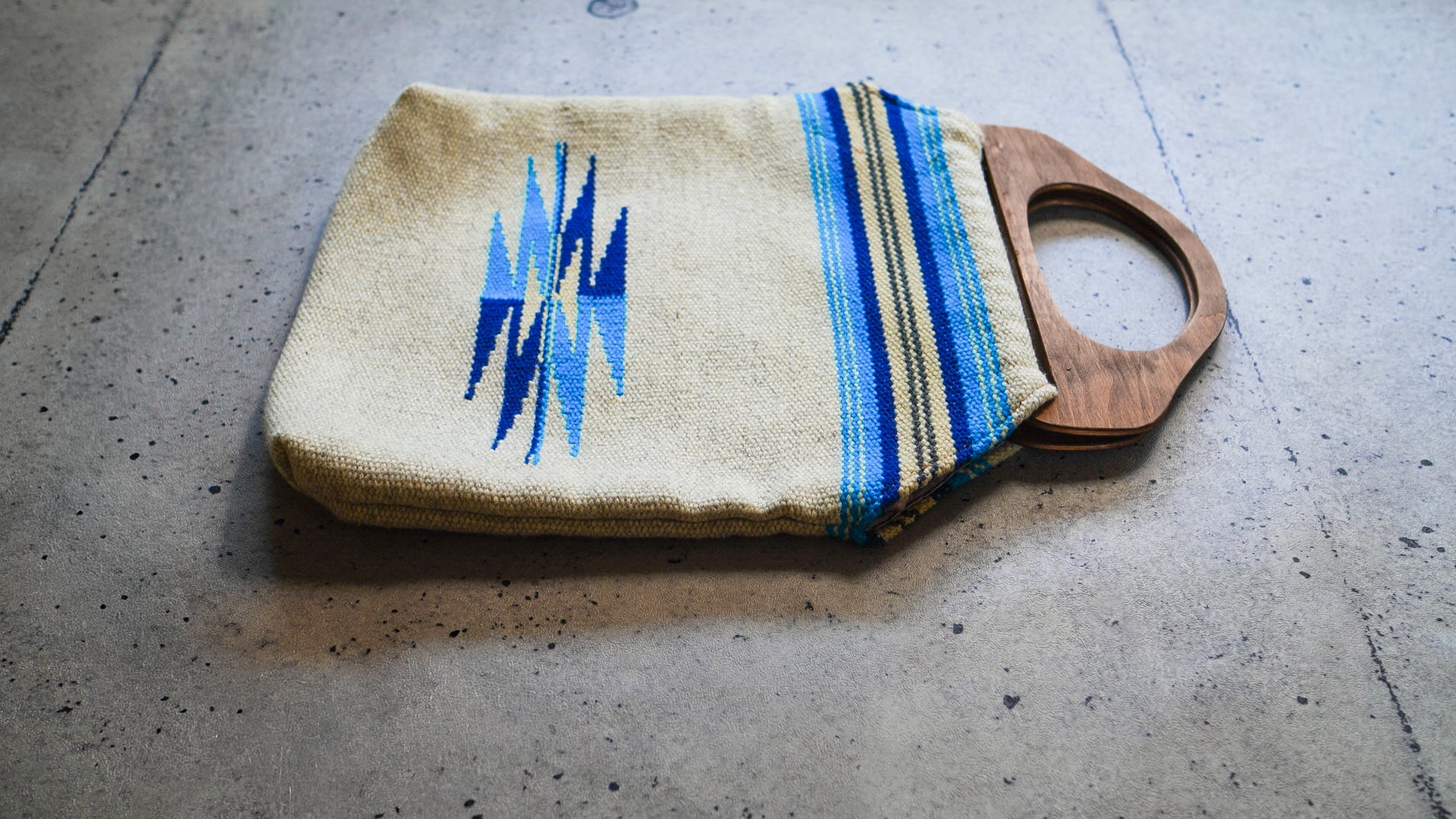 VINTAGE】ORTEGA'S オルテガ チマヨ ウッドハンドル バッグ