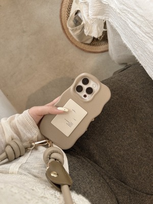 melty leather（tag/beige）