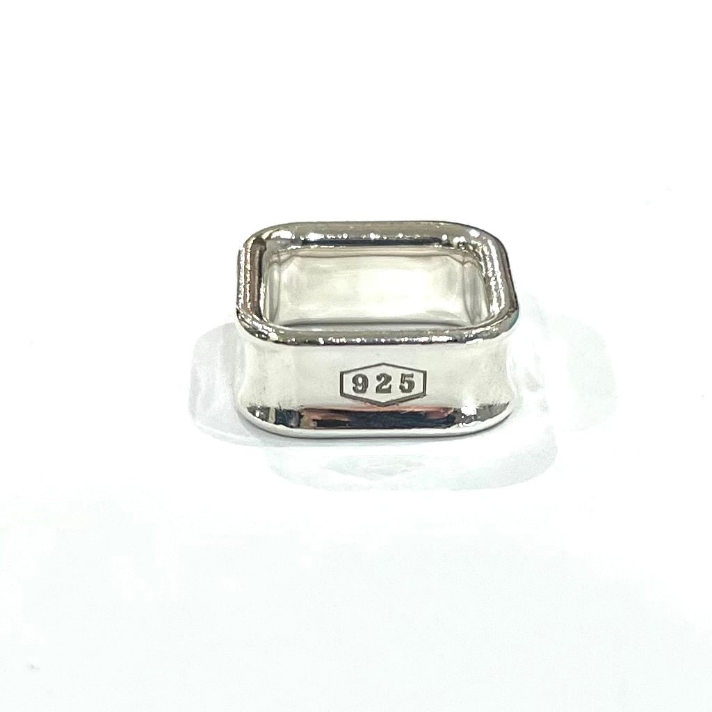 TIFFANY&CO.】2013 希少1837スクエアリング／10-12号／シルバー925