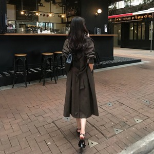 スタンドカラー トレンチコート 2color W01404