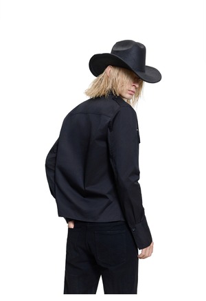 FRKM SCD 26AW ショート丈 リベット ウエスタン シャツ