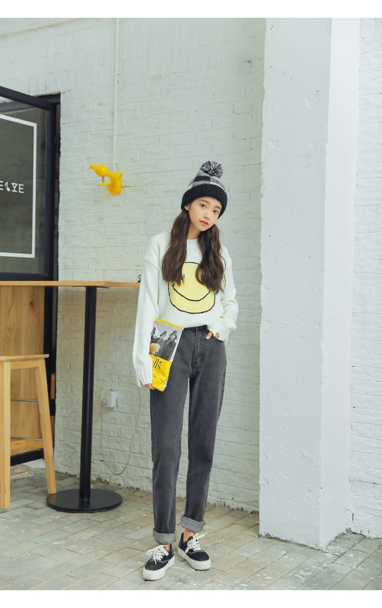 スキニー風 デニムパンツ