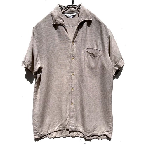 [MR.JACK] Vintage S/S Italian collar rayon shirt [1960s-] Vintage Rayon Shirt
