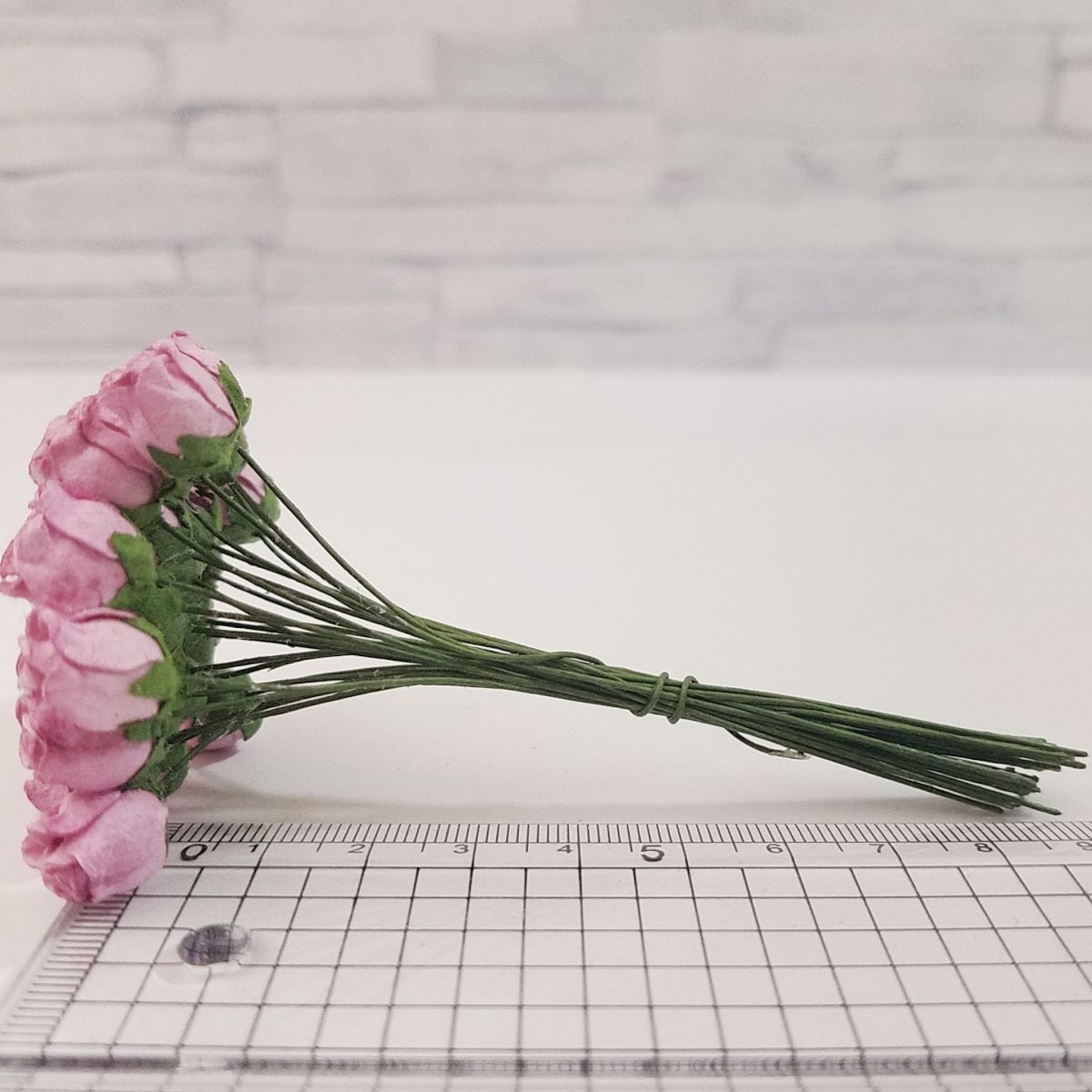 バラのぷっくりつぼみ 約8-10mm（藤紫 #186）25本 ミニ造花 アート