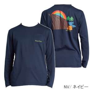 メンズ EVAEDGE ロングスリーブTシャツ（ネイビー）P821FLSM01