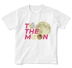 ASTRAX月面シティ・オリジナルTシャツ(白・ToTheMoon)