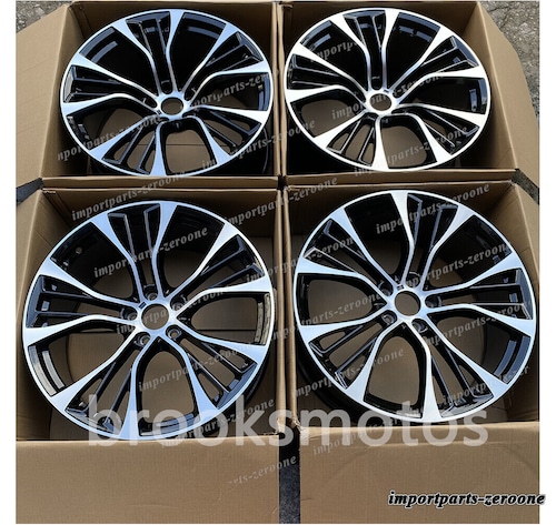 21インチ ブラック スタッガースタイル ホイール BMW X5 E70 F15 X6 E71 F16 599 4本セット -BRN-11910