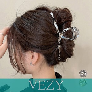 ヘアクリップ ウェーブ バンスクリップ おしゃれ ヘアアクセサリー 大きめ 簡単ヘアアレンジ 大人女性 可愛い まとめ髪 韓国ファッション雑貨 韓流 髪留め上品 ヘアアクセサリー VEZY ベジー ItemNo.【19611241】