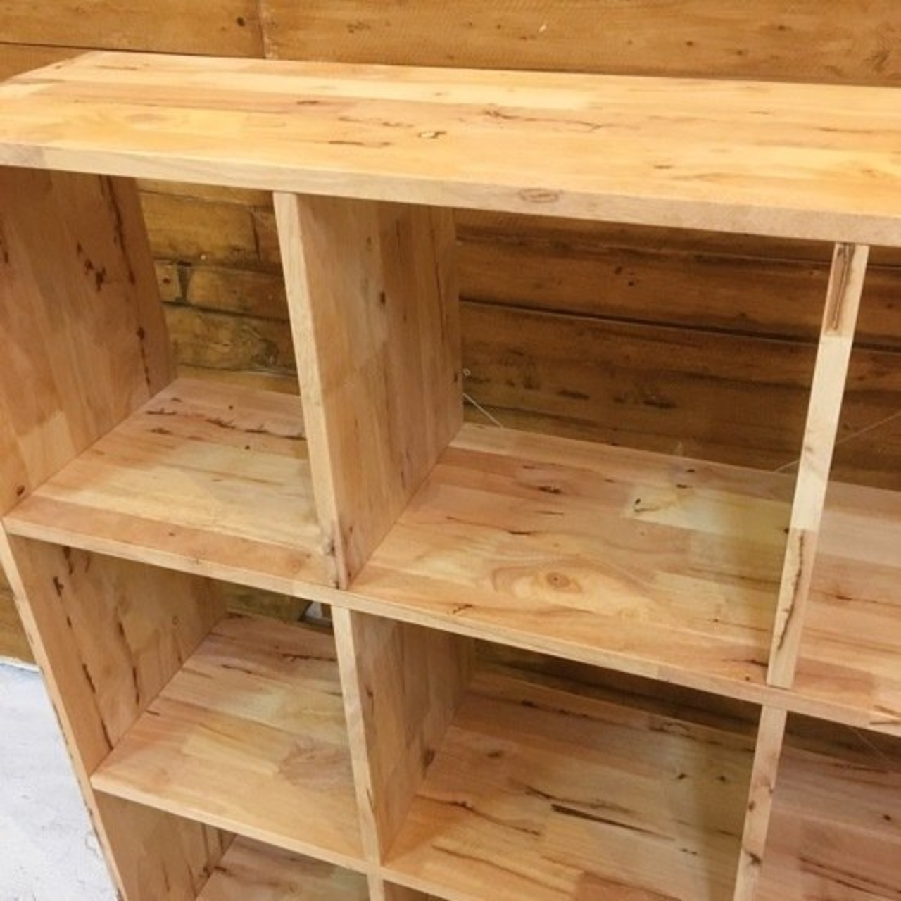 ラバーウッド　3×3シェルフ【要組み立て品】