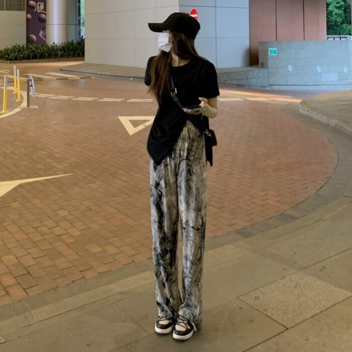 サマーパンツ スタイルスタンダードTシャツ レトロ 夏物 1号婦人65848412023