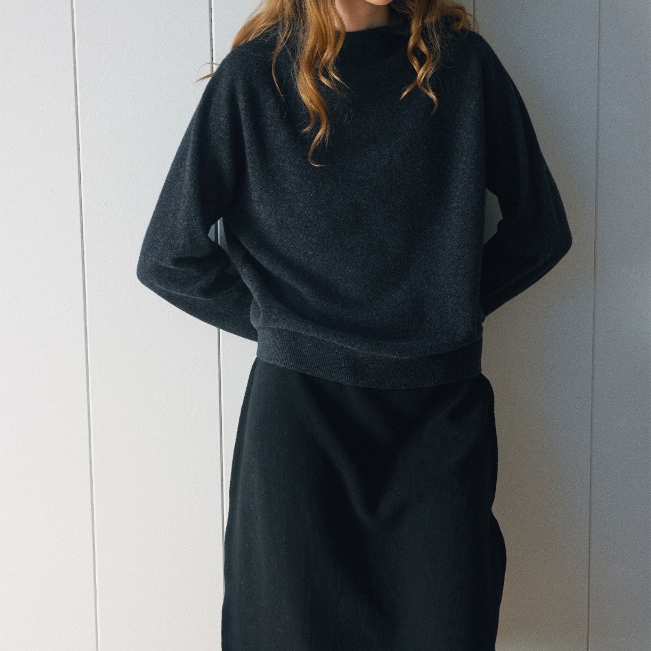 Basic Hooded Knit Pullover  T3763