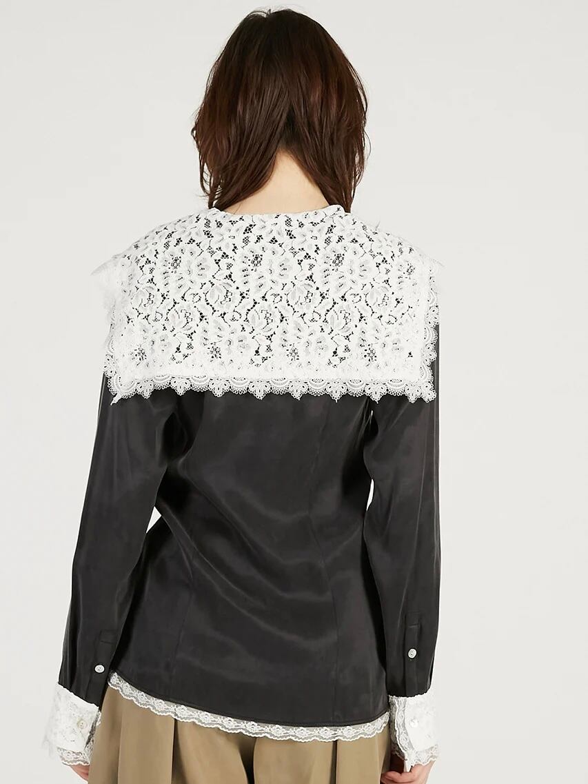 26SS】PRANK PROJECT プランクプロジェクト / Lace Collar Shirt